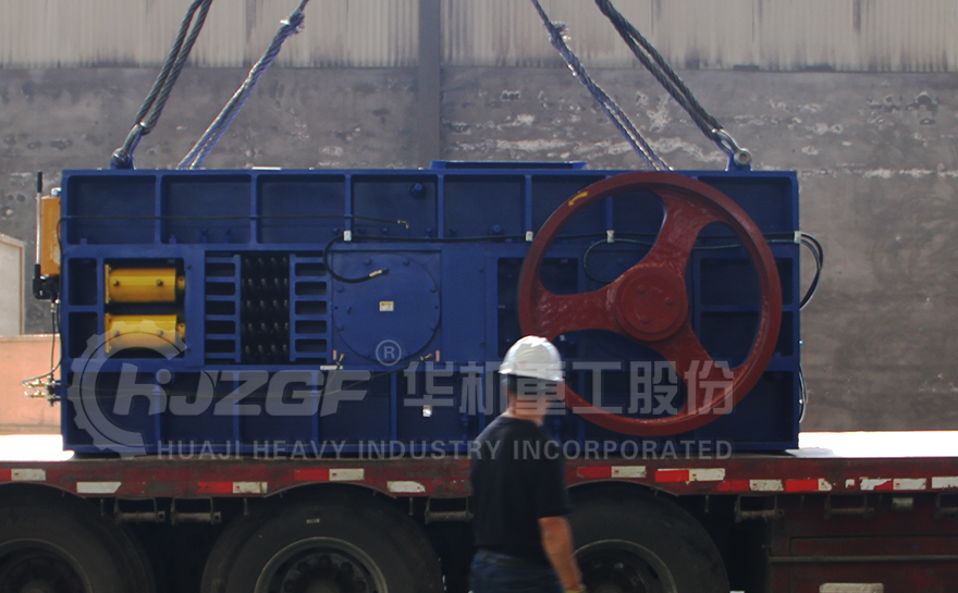 爐渣破碎機裝車(chē)發(fā)貨現場(chǎng)